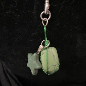 Hand Wrapped Crystal Keychain NWOT